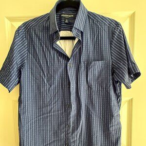 Mizzen+Main Leeward No Tuck Performance Short Sleeve Button-Up - Size Small